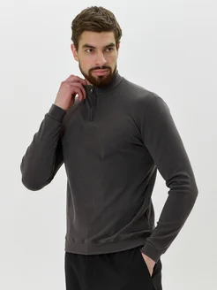 Свитер полузамок на молнии с воротником